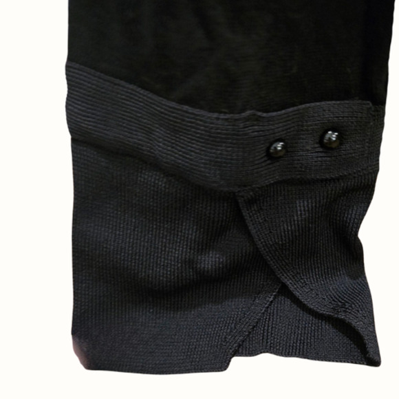 White House Black Market Long Line Cardigan in Black – EUC Size Medium - Picture 2 of 3